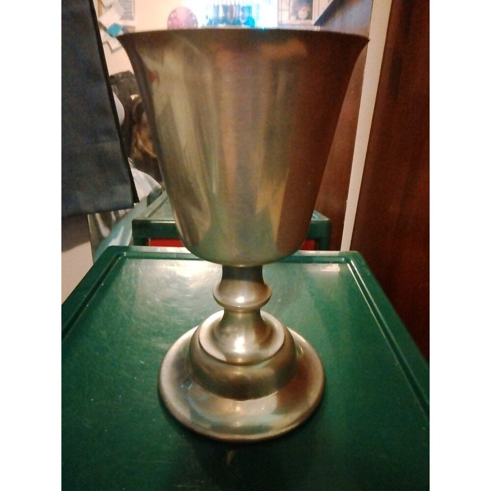 Vintage Woodbury Pewter/ Henry Ford Museum/Greenfield Village Footed Goblet - Picture 3 of 5